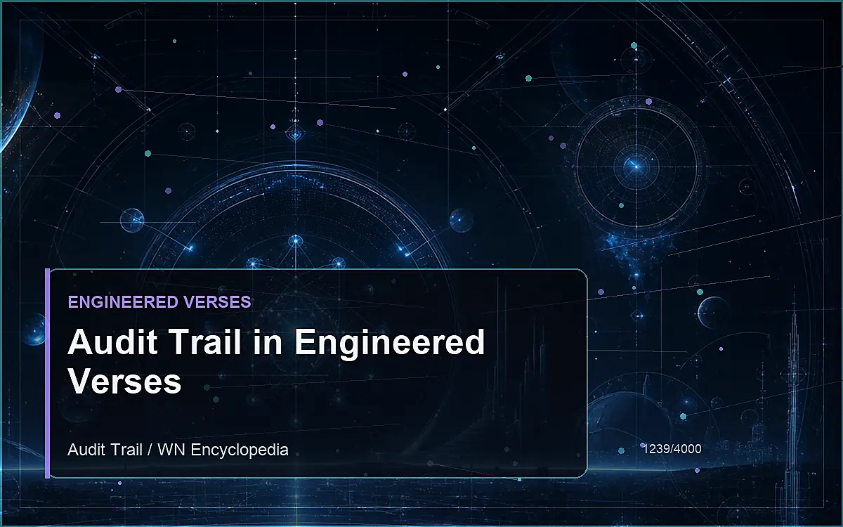 AI-generated encyclopedia reference image for Audit Trail in Engineered Verses