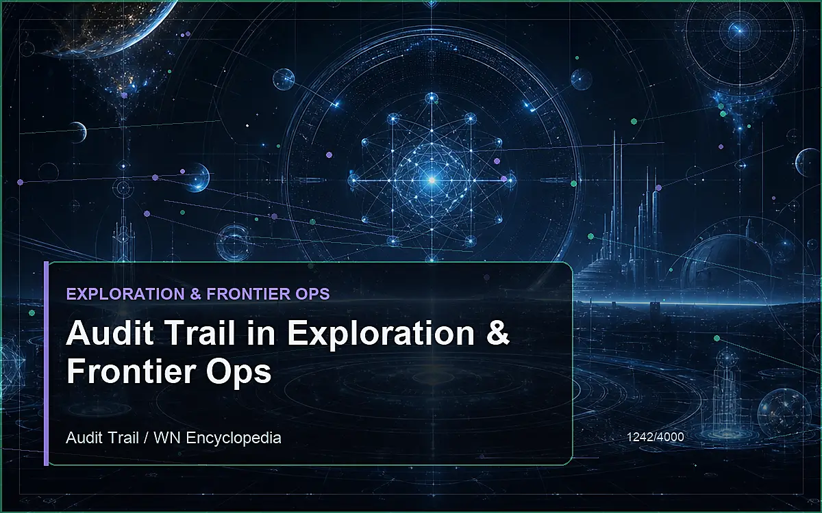 AI-generated encyclopedia reference image for Audit Trail in Exploration & Frontier Ops