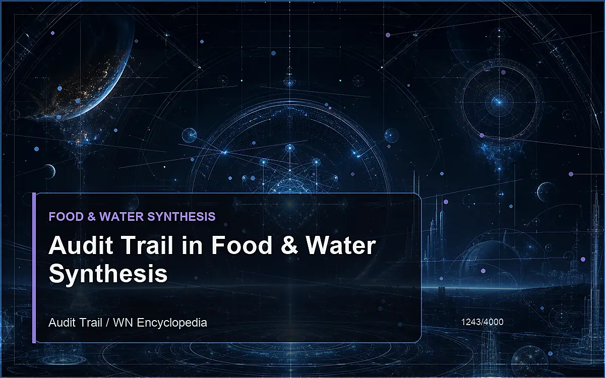 AI-generated encyclopedia reference image for Audit Trail in Food & Water Synthesis