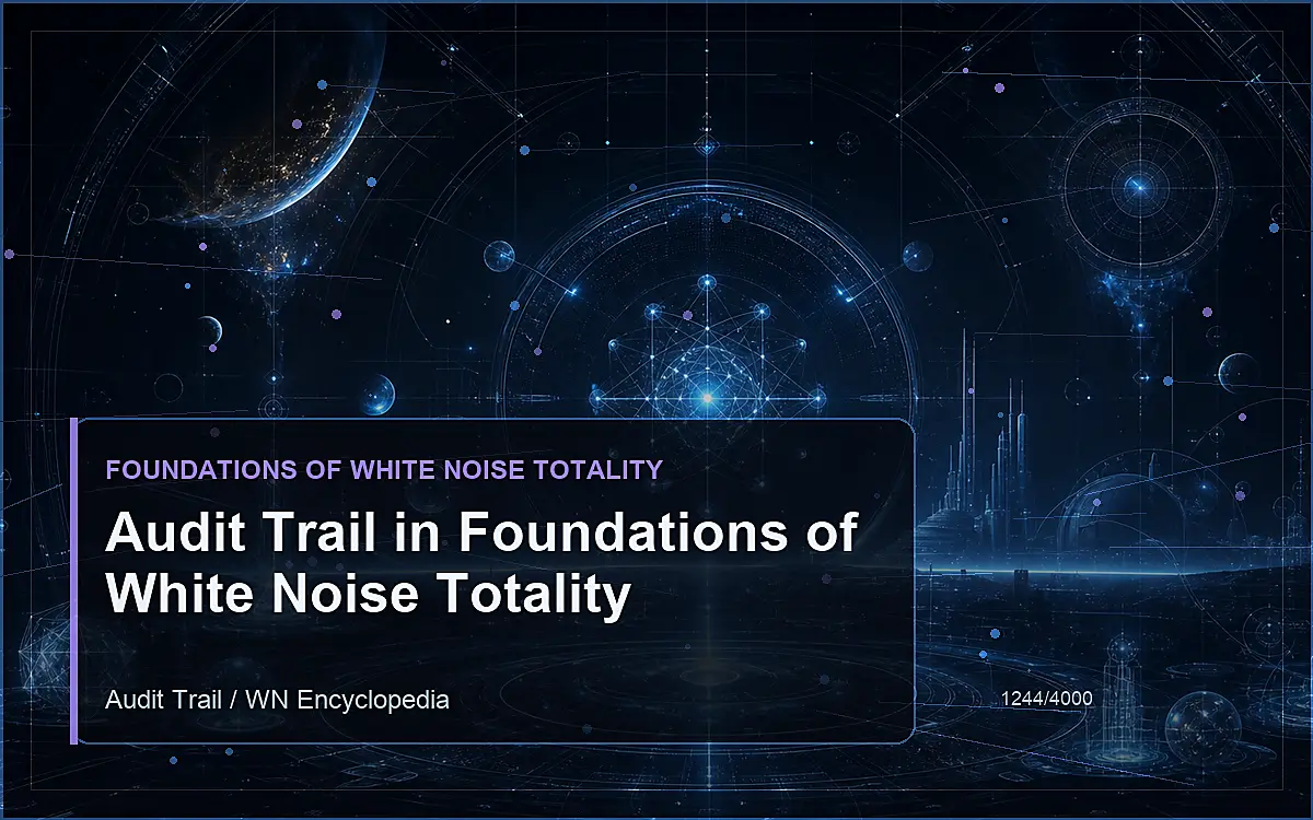 AI-generated encyclopedia reference image for Audit Trail in Foundations of White Noise Totality