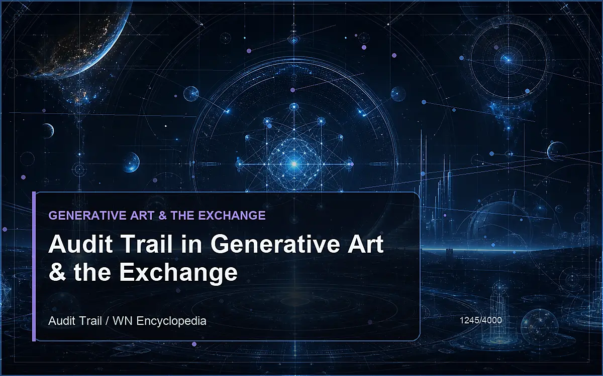 AI-generated encyclopedia reference image for Audit Trail in Generative Art & the Exchange
