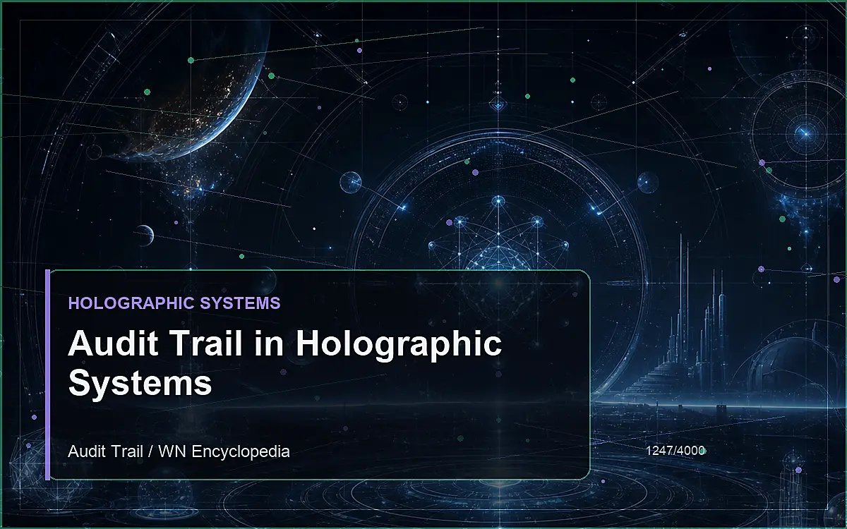 AI-generated encyclopedia reference image for Audit Trail in Holographic Systems