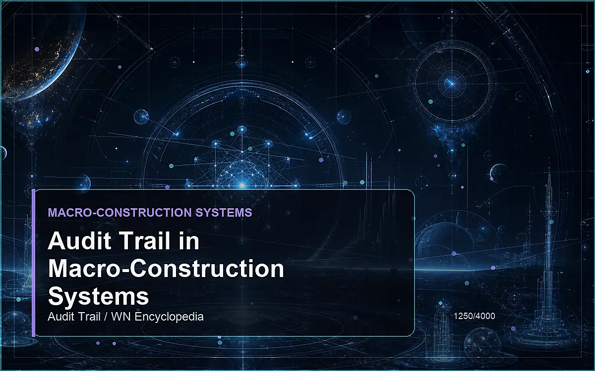 AI-generated encyclopedia reference image for Audit Trail in Macro-Construction Systems