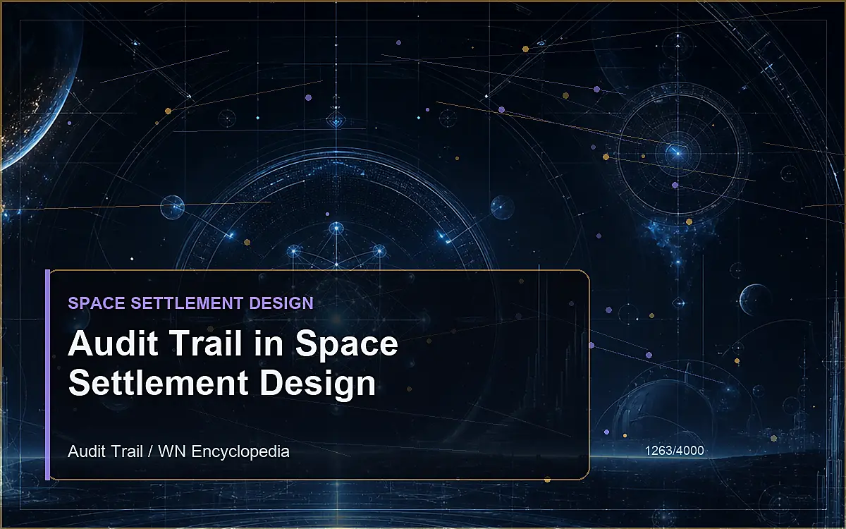 AI-generated encyclopedia reference image for Audit Trail in Space Settlement Design