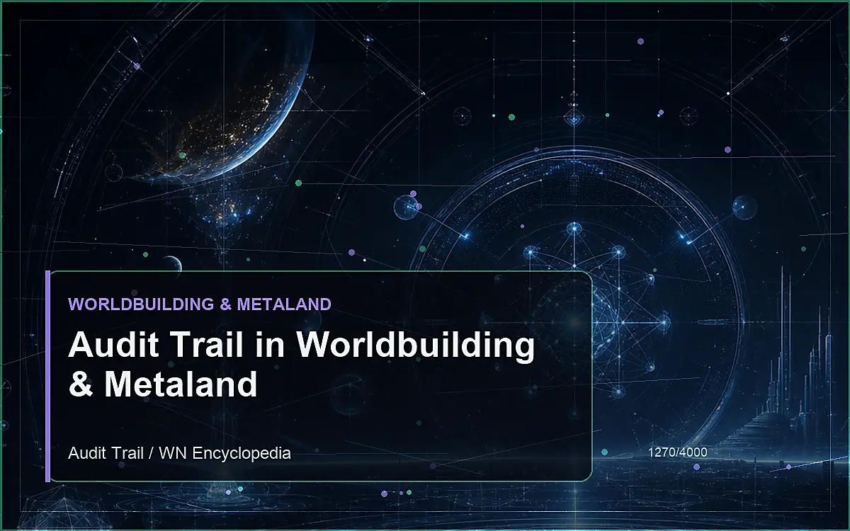 AI-generated encyclopedia reference image for Audit Trail in Worldbuilding & Metaland