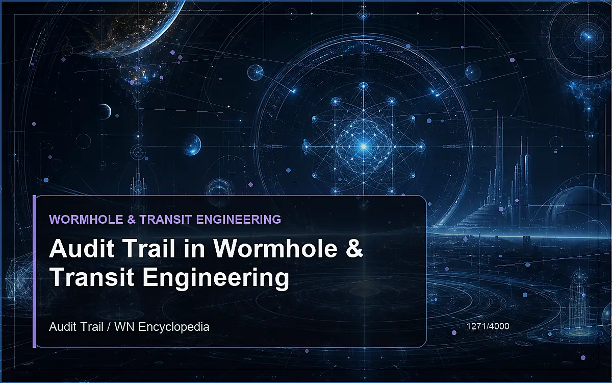 AI-generated encyclopedia reference image for Audit Trail in Wormhole & Transit Engineering