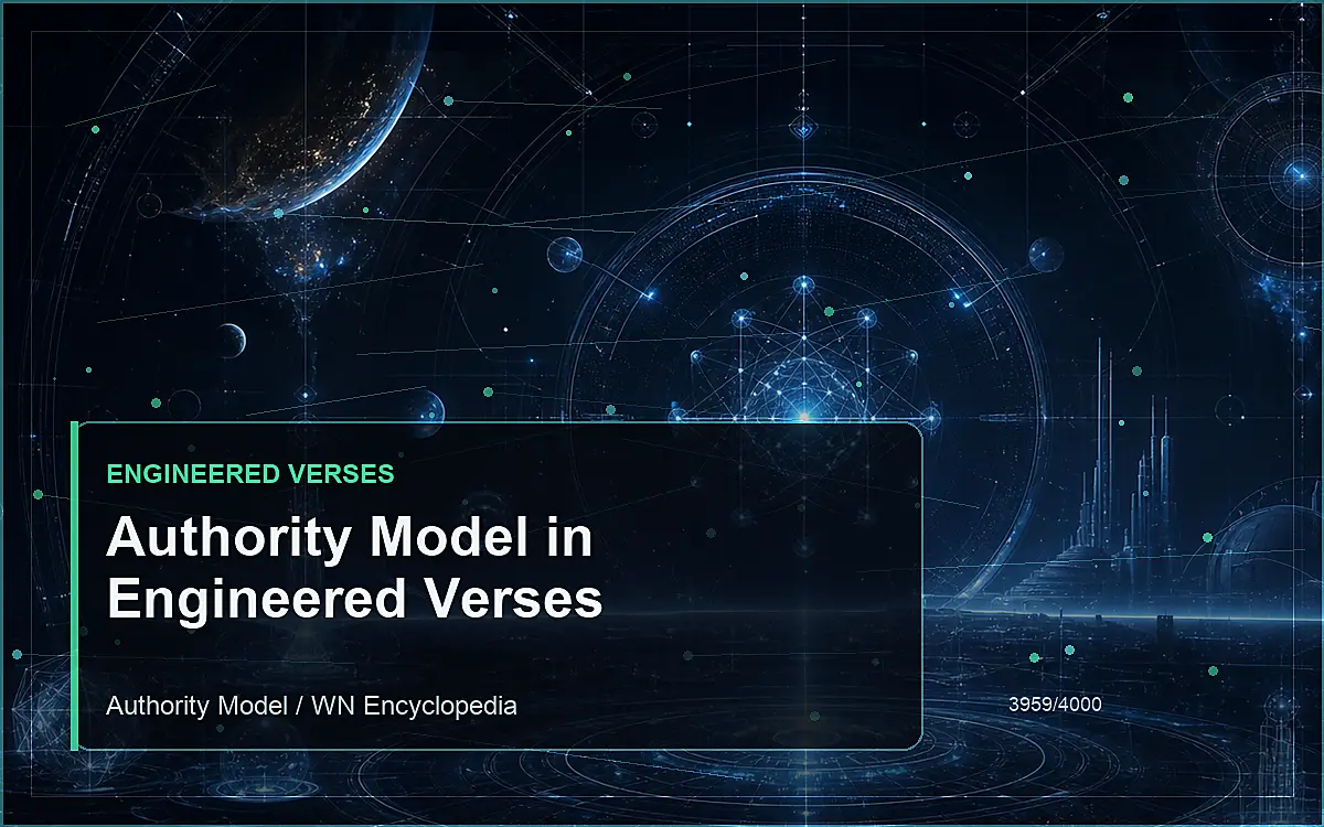 AI-generated encyclopedia reference image for Authority Model in Engineered Verses