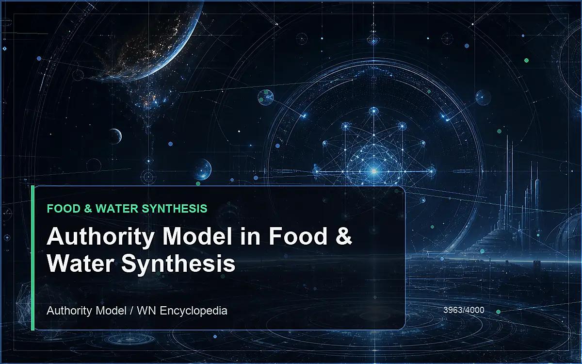 AI-generated encyclopedia reference image for Authority Model in Food & Water Synthesis