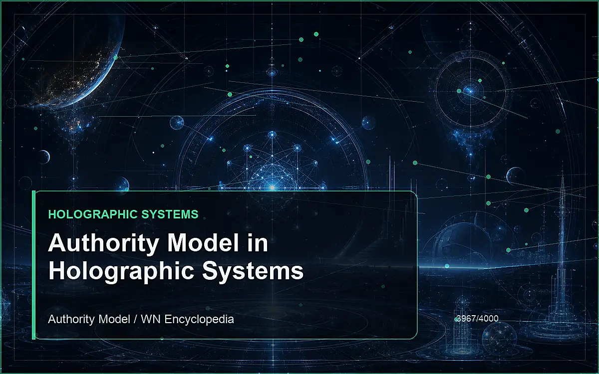 AI-generated encyclopedia reference image for Authority Model in Holographic Systems