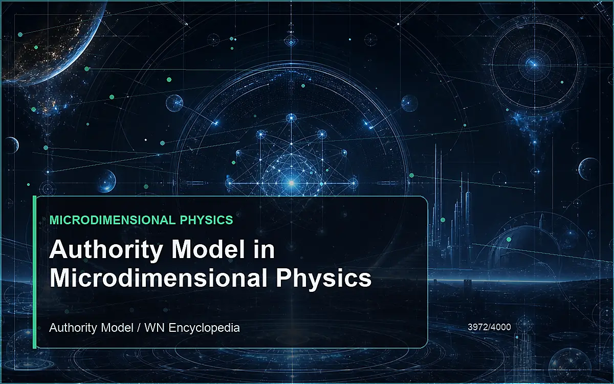 AI-generated encyclopedia reference image for Authority Model in Microdimensional Physics