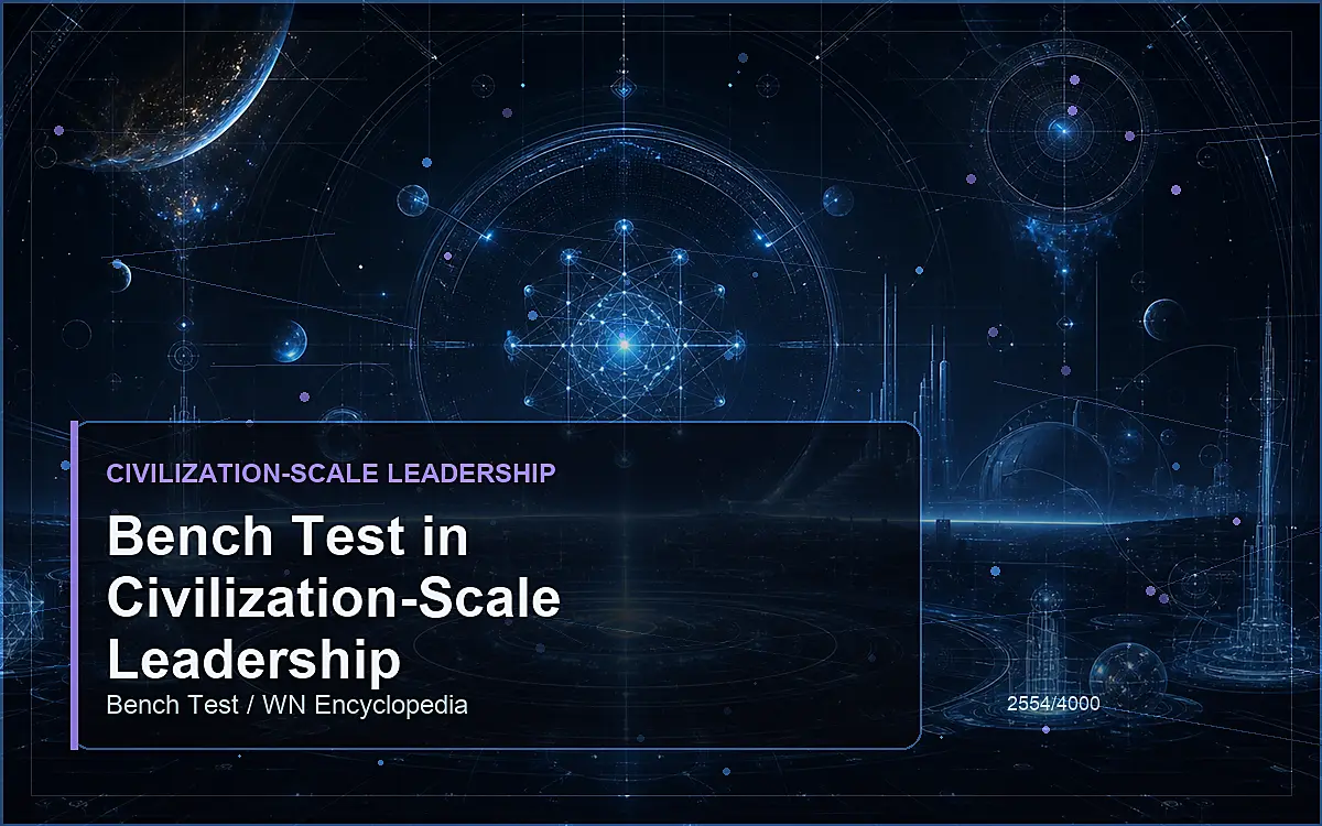 AI-generated encyclopedia reference image for Bench Test in Civilization-Scale Leadership