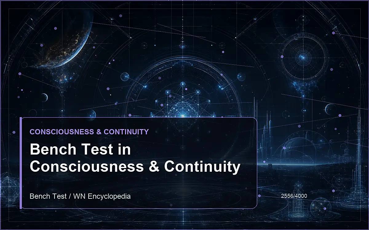 AI-generated encyclopedia reference image for Bench Test in Consciousness & Continuity