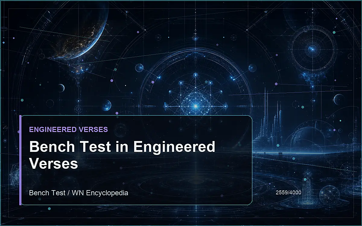 AI-generated encyclopedia reference image for Bench Test in Engineered Verses