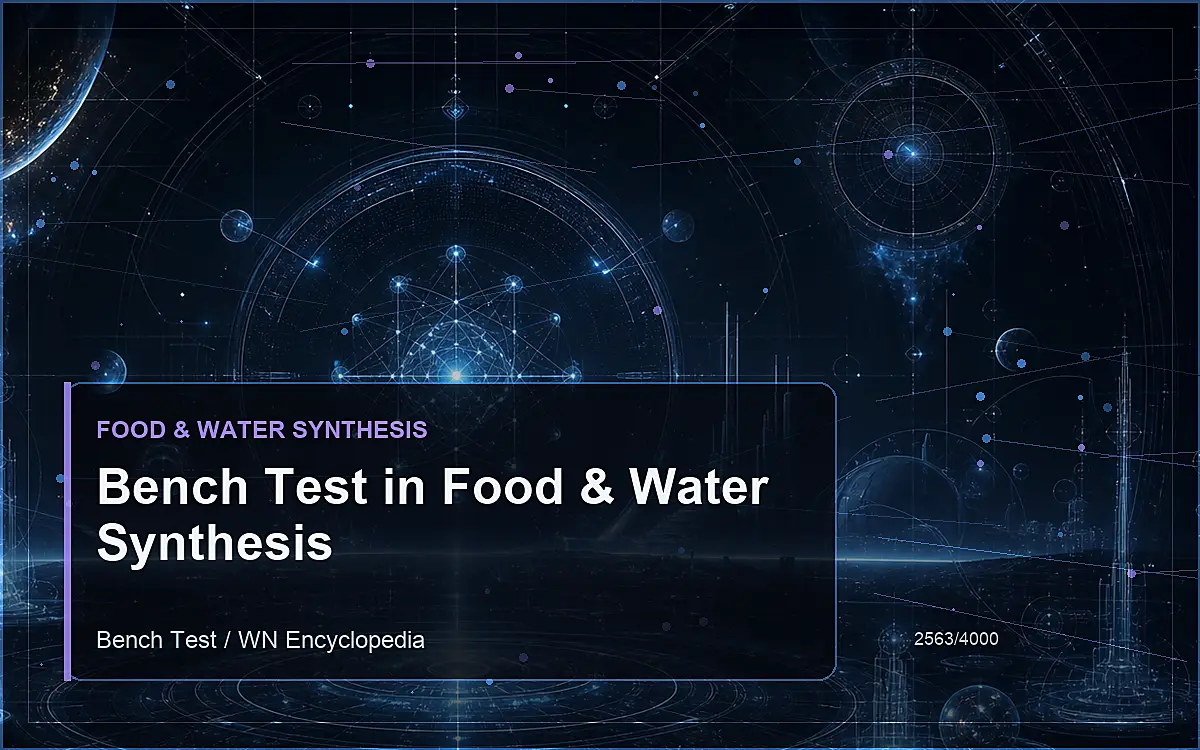 AI-generated encyclopedia reference image for Bench Test in Food & Water Synthesis