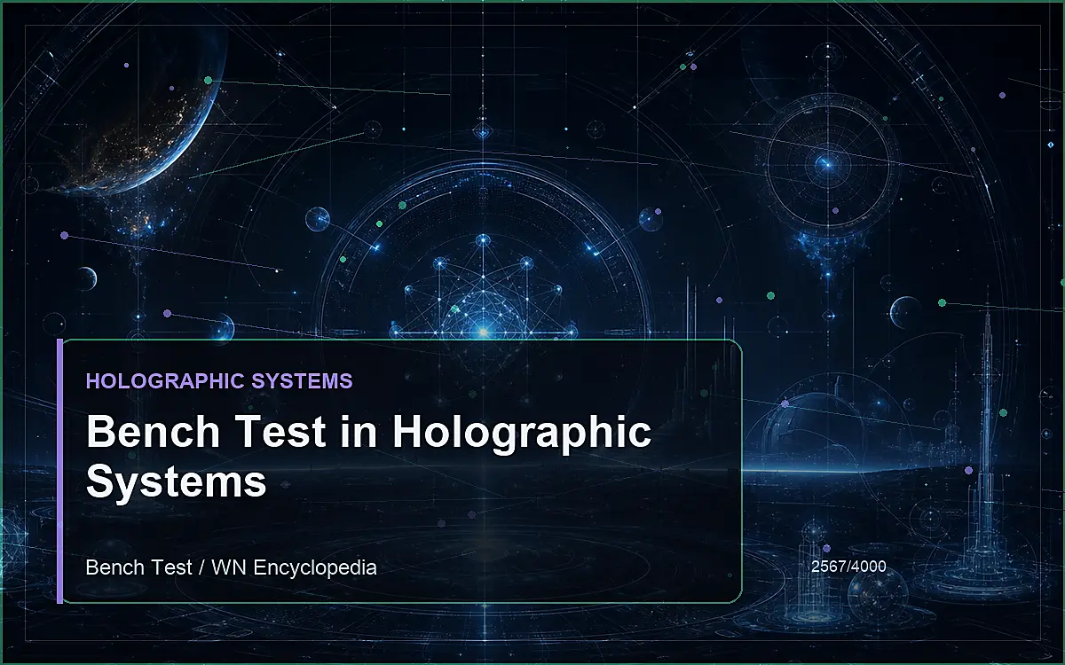AI-generated encyclopedia reference image for Bench Test in Holographic Systems