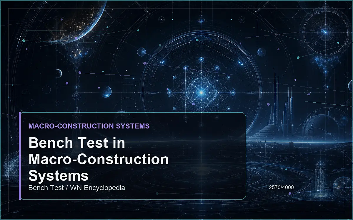 AI-generated encyclopedia reference image for Bench Test in Macro-Construction Systems