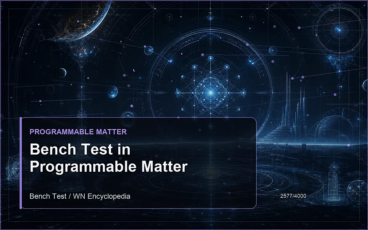 AI-generated encyclopedia reference image for Bench Test in Programmable Matter