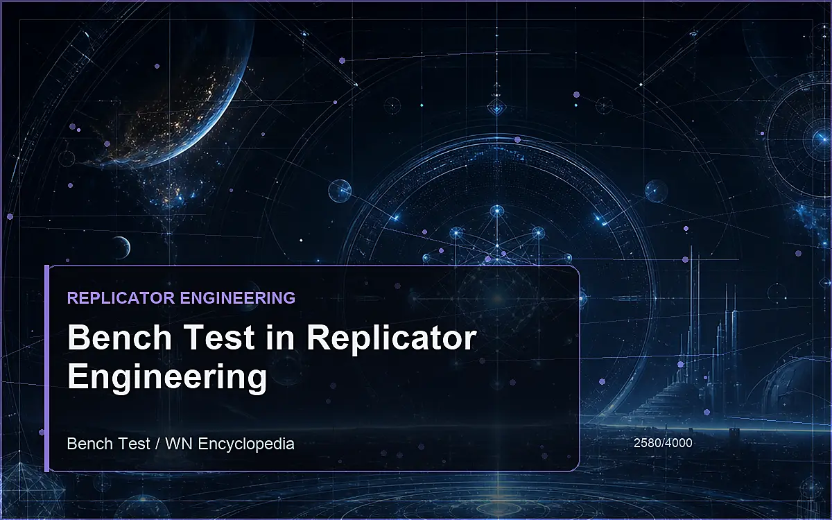 AI-generated encyclopedia reference image for Bench Test in Replicator Engineering