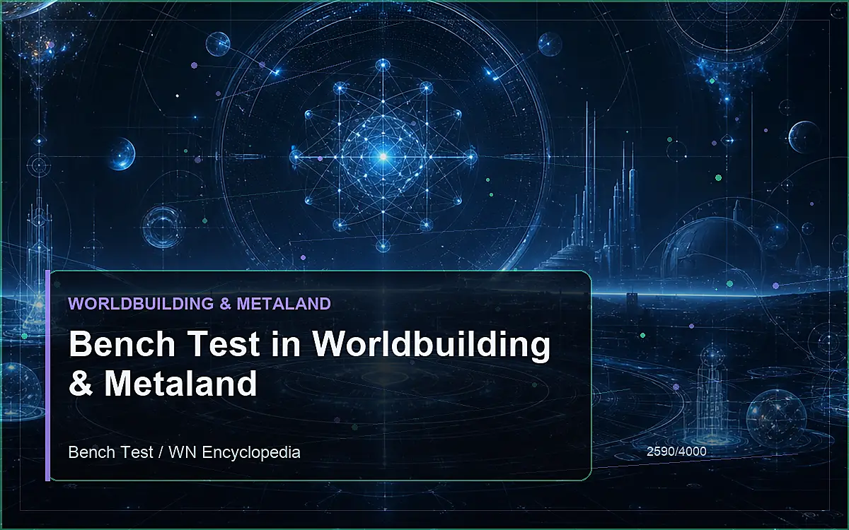 AI-generated encyclopedia reference image for Bench Test in Worldbuilding & Metaland