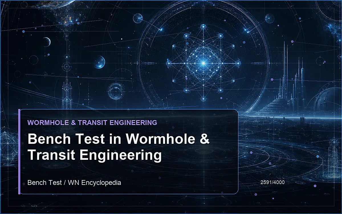 AI-generated encyclopedia reference image for Bench Test in Wormhole & Transit Engineering