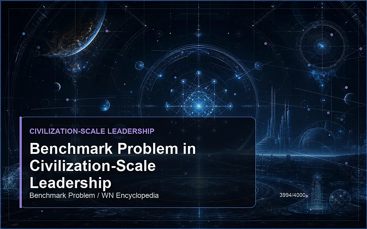 AI-generated encyclopedia reference image for Benchmark Problem in Civilization-Scale Leadership
