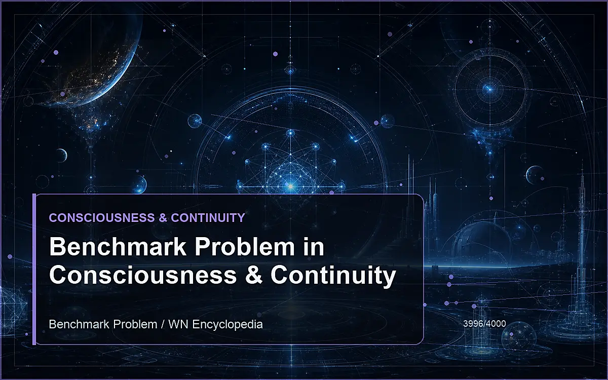 AI-generated encyclopedia reference image for Benchmark Problem in Consciousness & Continuity