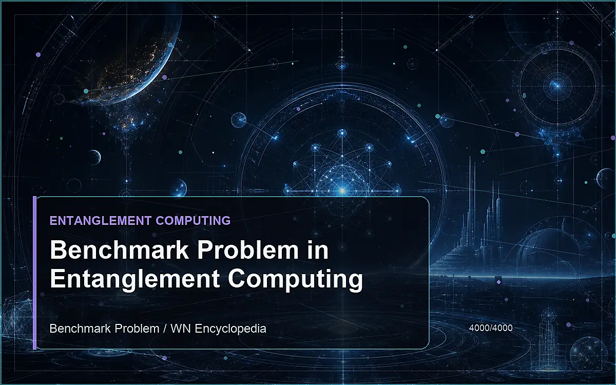 AI-generated encyclopedia reference image for Benchmark Problem in Entanglement Computing