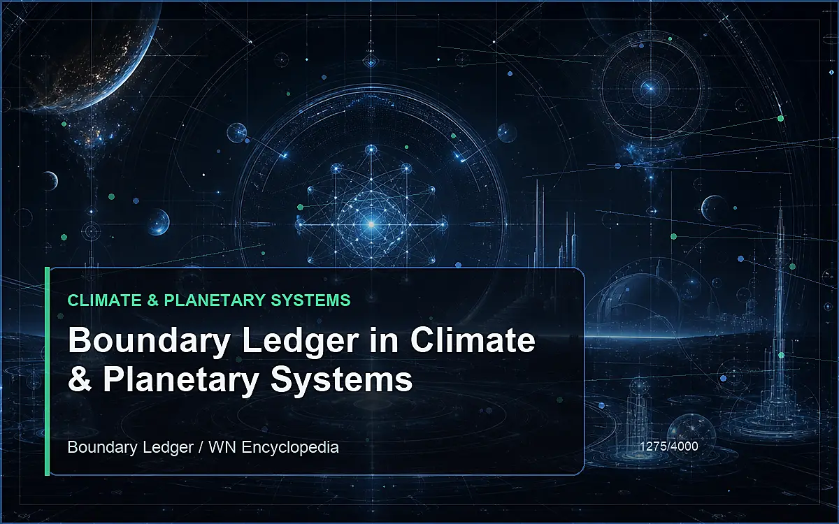 AI-generated encyclopedia reference image for Boundary Ledger in Climate & Planetary Systems