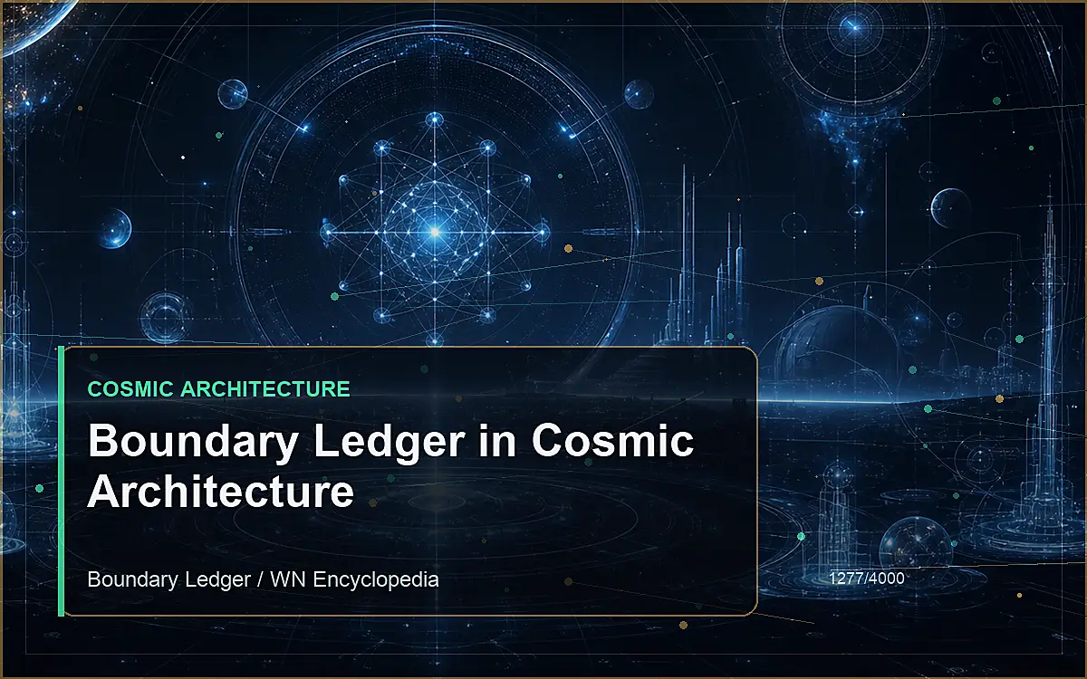 AI-generated encyclopedia reference image for Boundary Ledger in Cosmic Architecture