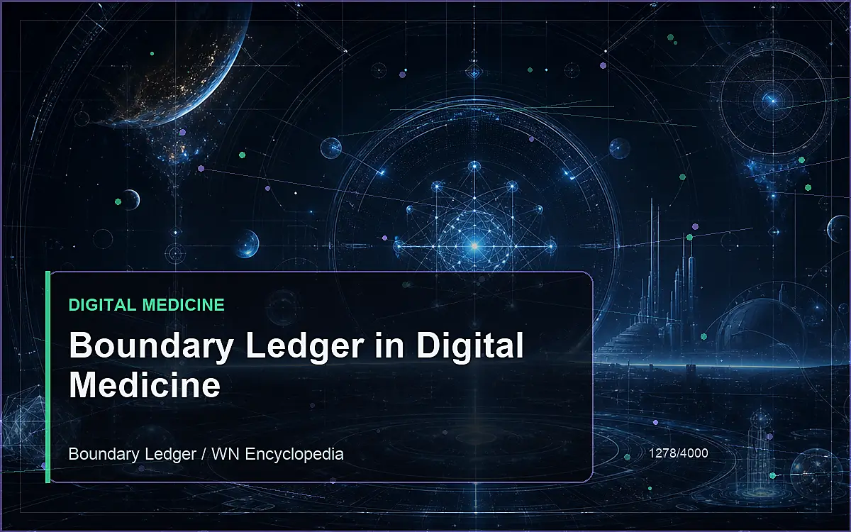 AI-generated encyclopedia reference image for Boundary Ledger in Digital Medicine