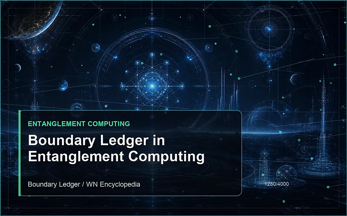 AI-generated encyclopedia reference image for Boundary Ledger in Entanglement Computing