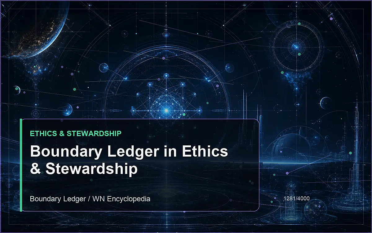 AI-generated encyclopedia reference image for Boundary Ledger in Ethics & Stewardship