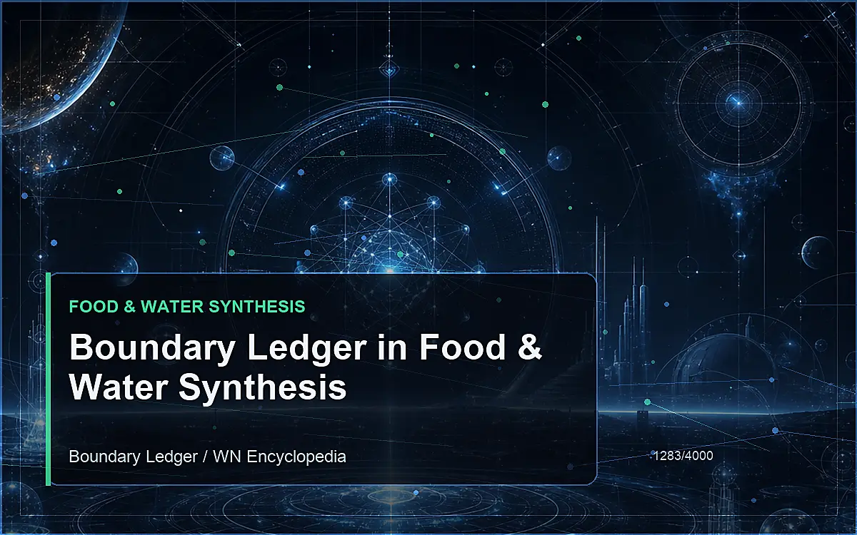 AI-generated encyclopedia reference image for Boundary Ledger in Food & Water Synthesis