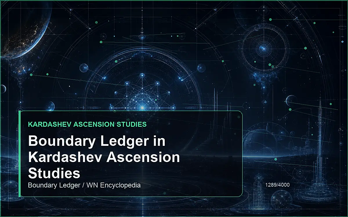 AI-generated encyclopedia reference image for Boundary Ledger in Kardashev Ascension Studies