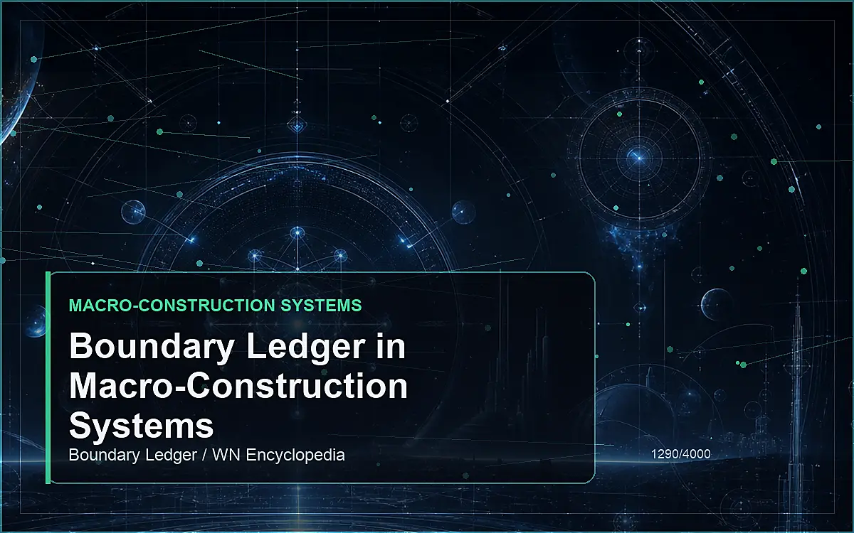 AI-generated encyclopedia reference image for Boundary Ledger in Macro-Construction Systems
