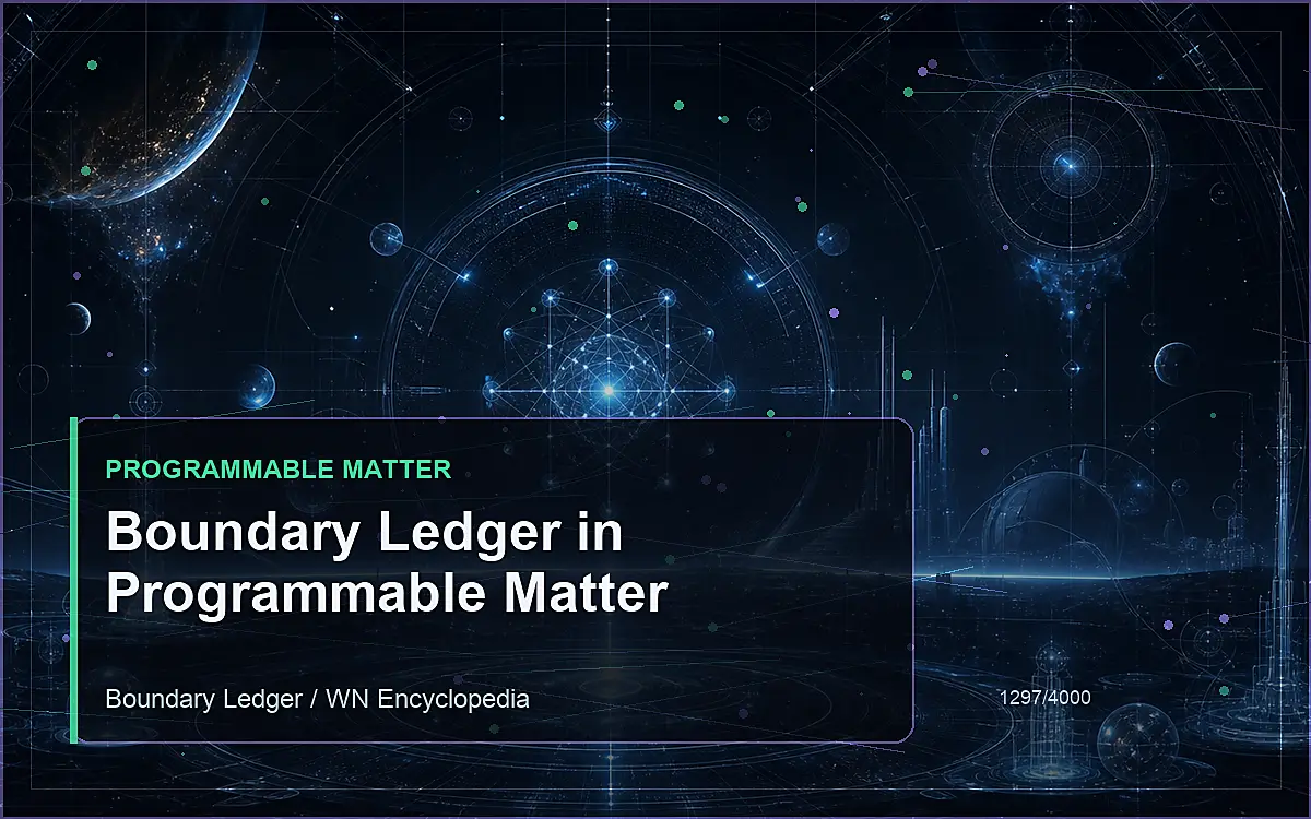 AI-generated encyclopedia reference image for Boundary Ledger in Programmable Matter