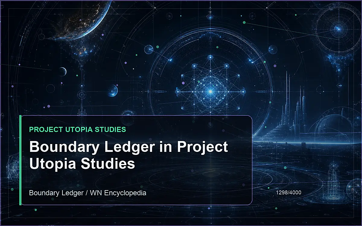 AI-generated encyclopedia reference image for Boundary Ledger in Project Utopia Studies