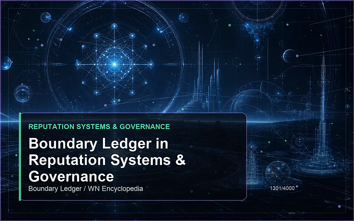 AI-generated encyclopedia reference image for Boundary Ledger in Reputation Systems & Governance