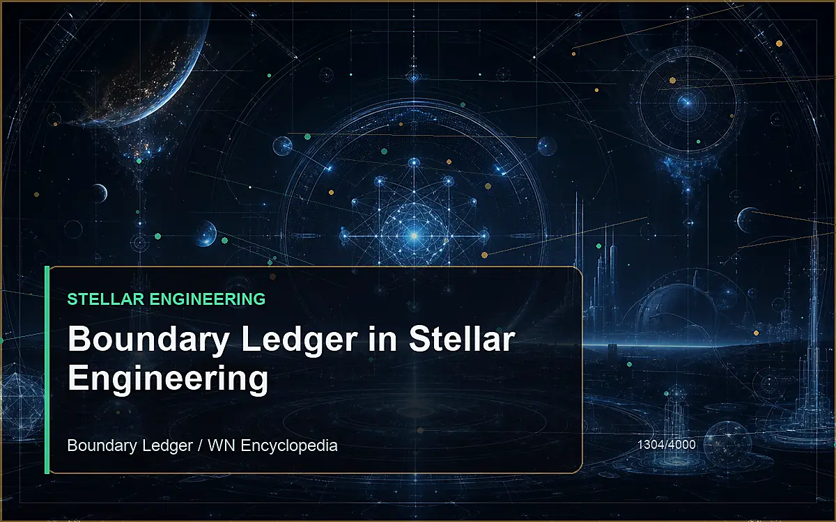 AI-generated encyclopedia reference image for Boundary Ledger in Stellar Engineering