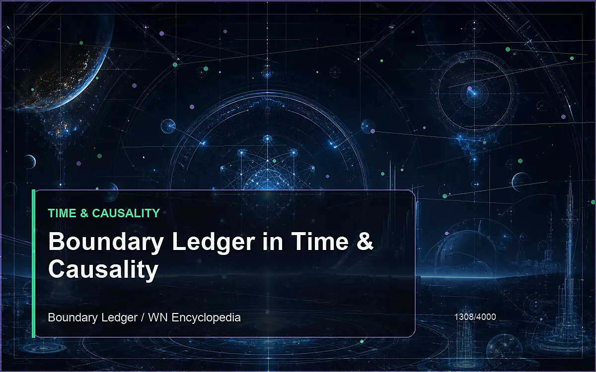 AI-generated encyclopedia reference image for Boundary Ledger in Time & Causality