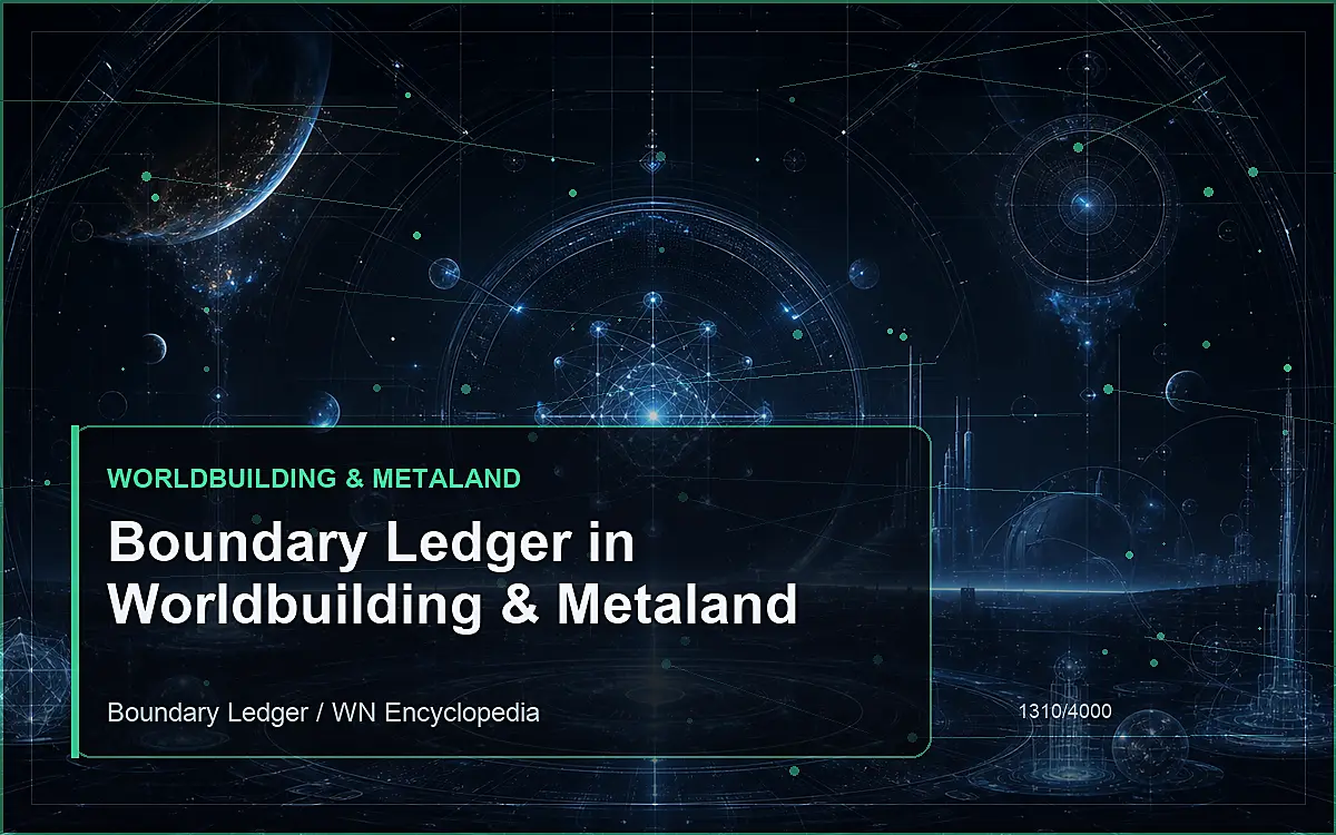 AI-generated encyclopedia reference image for Boundary Ledger in Worldbuilding & Metaland
