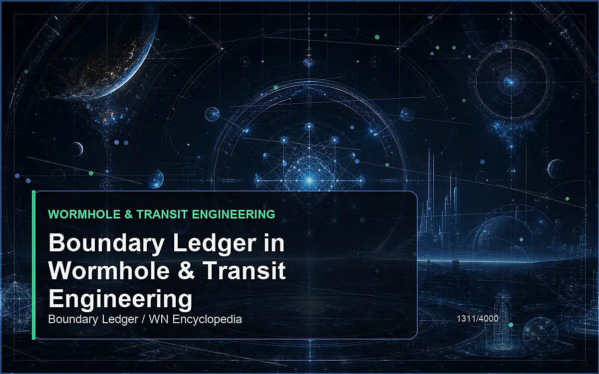 AI-generated encyclopedia reference image for Boundary Ledger in Wormhole & Transit Engineering