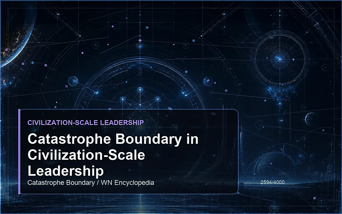 AI-generated encyclopedia reference image for Catastrophe Boundary in Civilization-Scale Leadership