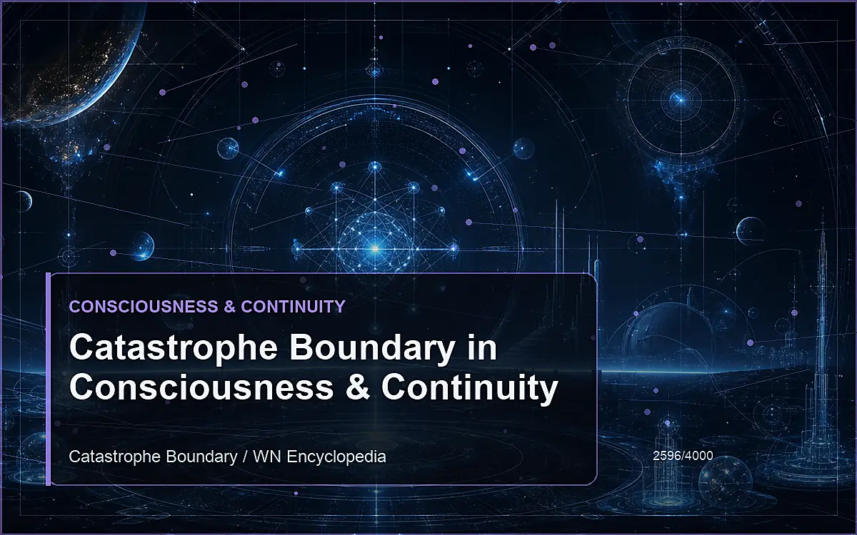 AI-generated encyclopedia reference image for Catastrophe Boundary in Consciousness & Continuity