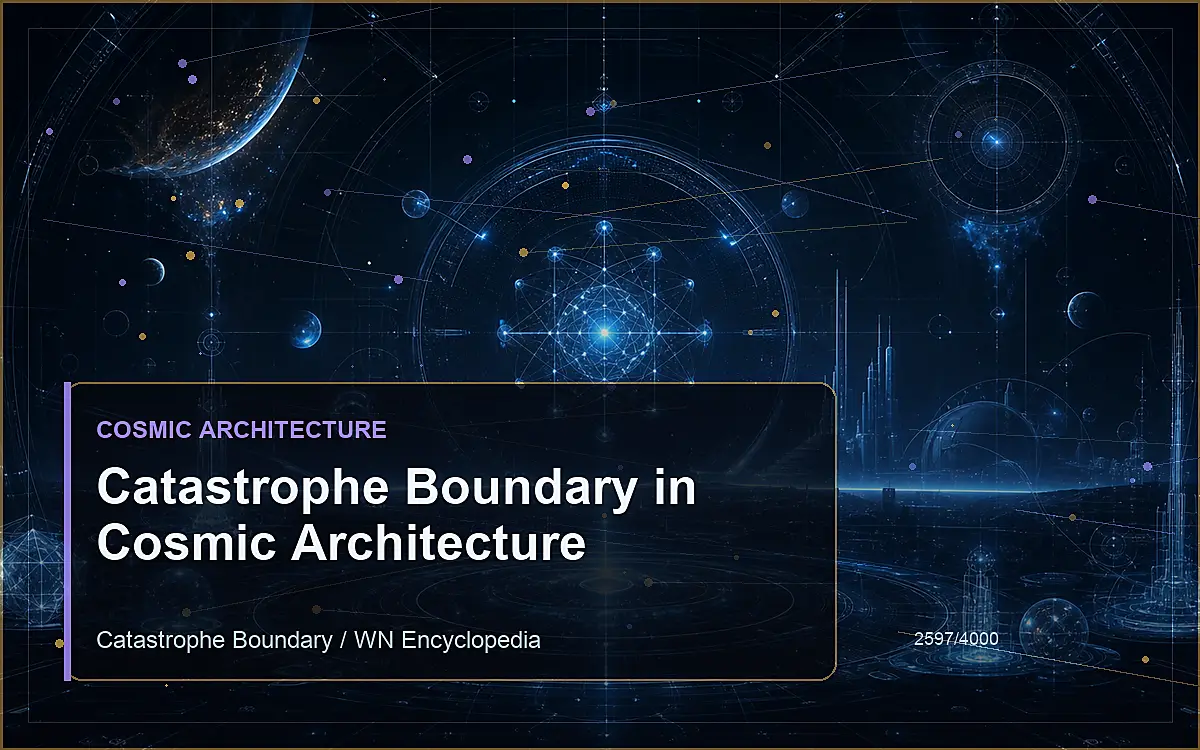 AI-generated encyclopedia reference image for Catastrophe Boundary in Cosmic Architecture
