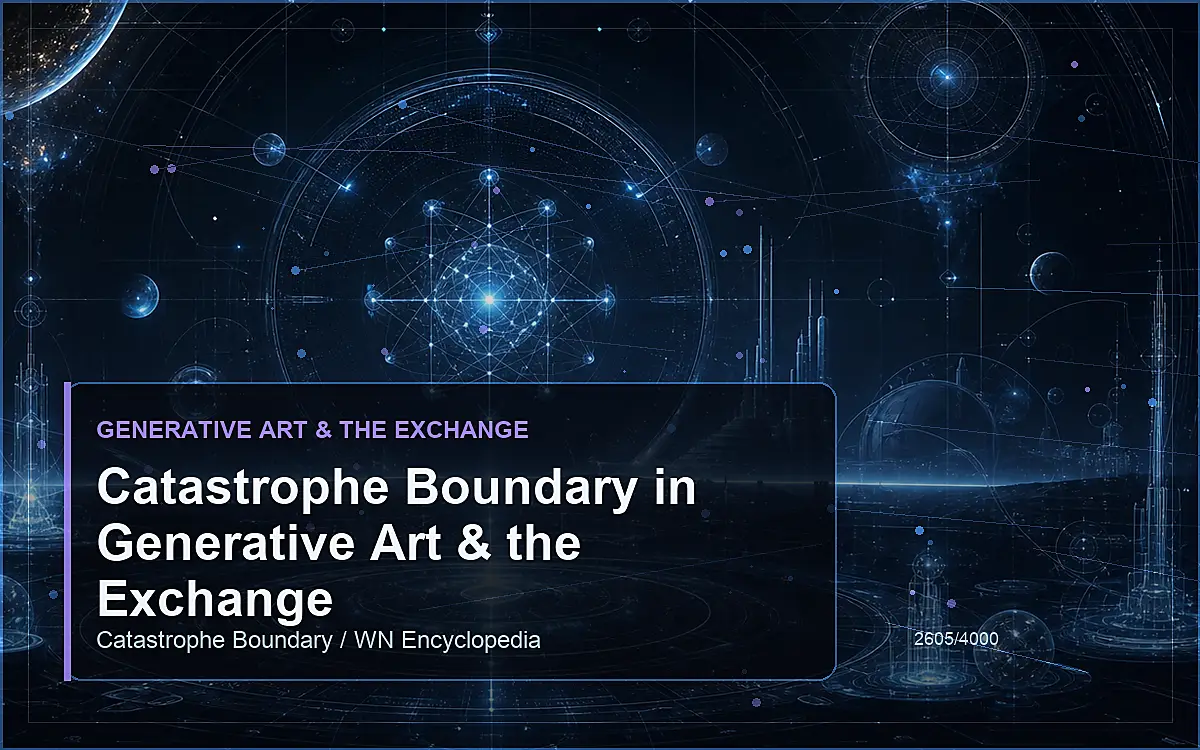 AI-generated encyclopedia reference image for Catastrophe Boundary in Generative Art & the Exchange