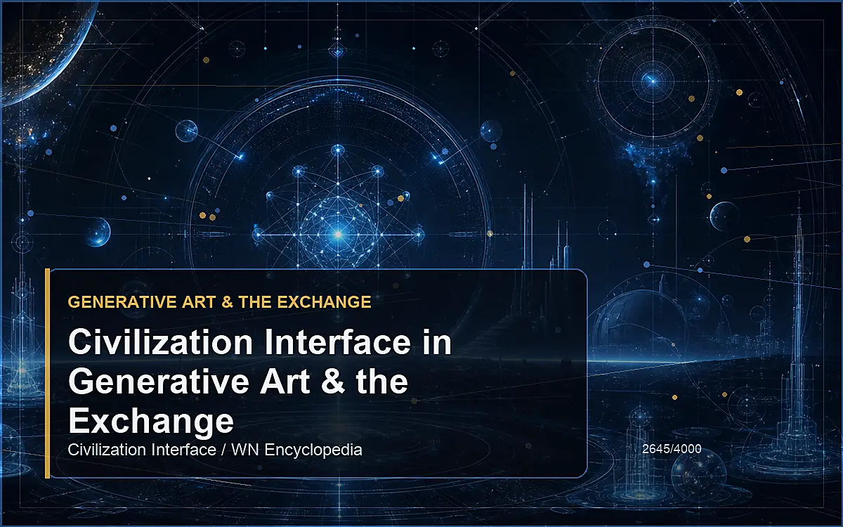AI-generated encyclopedia reference image for Civilization Interface in Generative Art & the Exchange