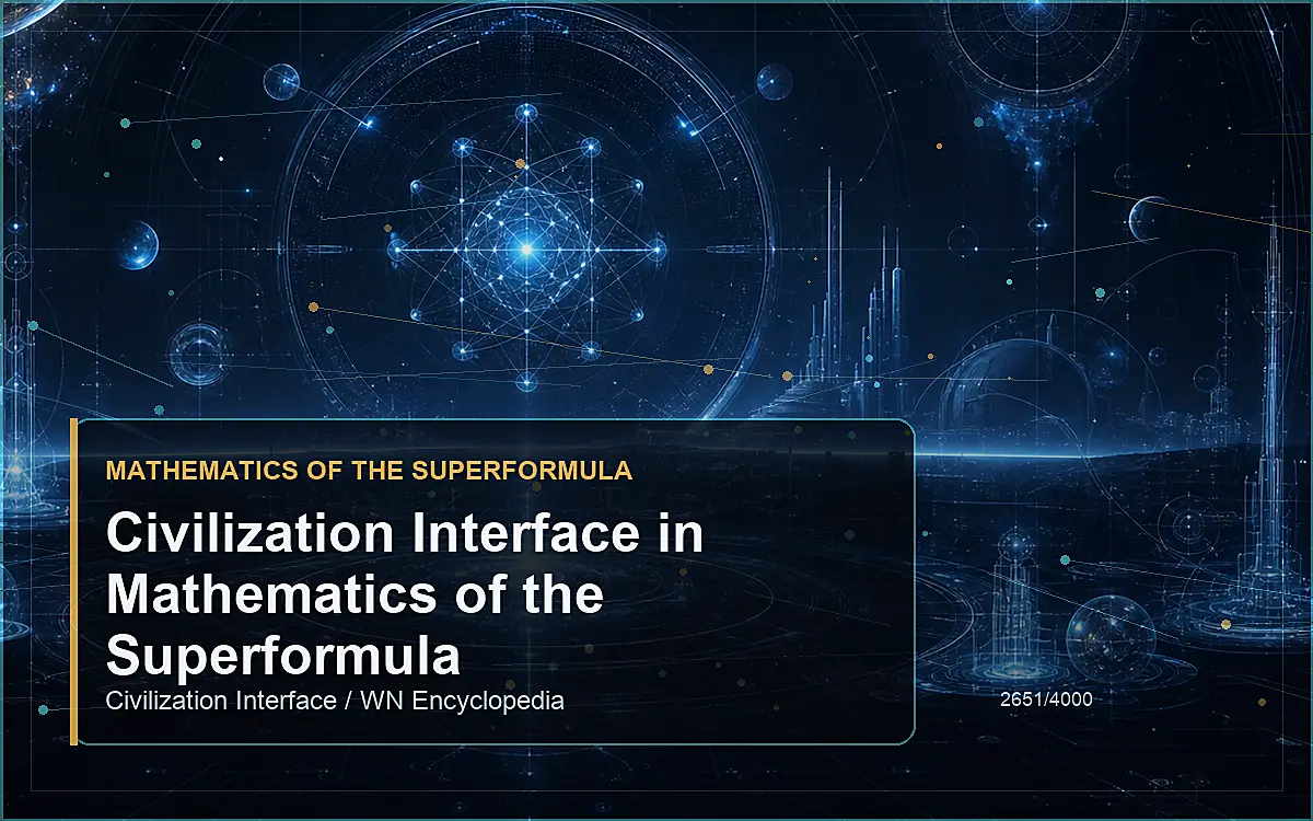 AI-generated encyclopedia reference image for Civilization Interface in Mathematics of the Superformula