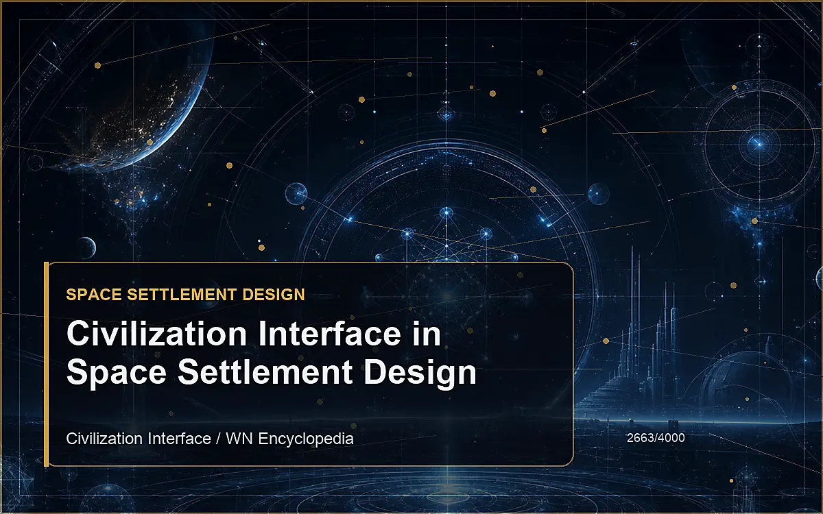 AI-generated encyclopedia reference image for Civilization Interface in Space Settlement Design