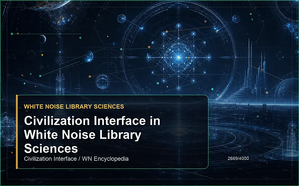 AI-generated encyclopedia reference image for Civilization Interface in White Noise Library Sciences